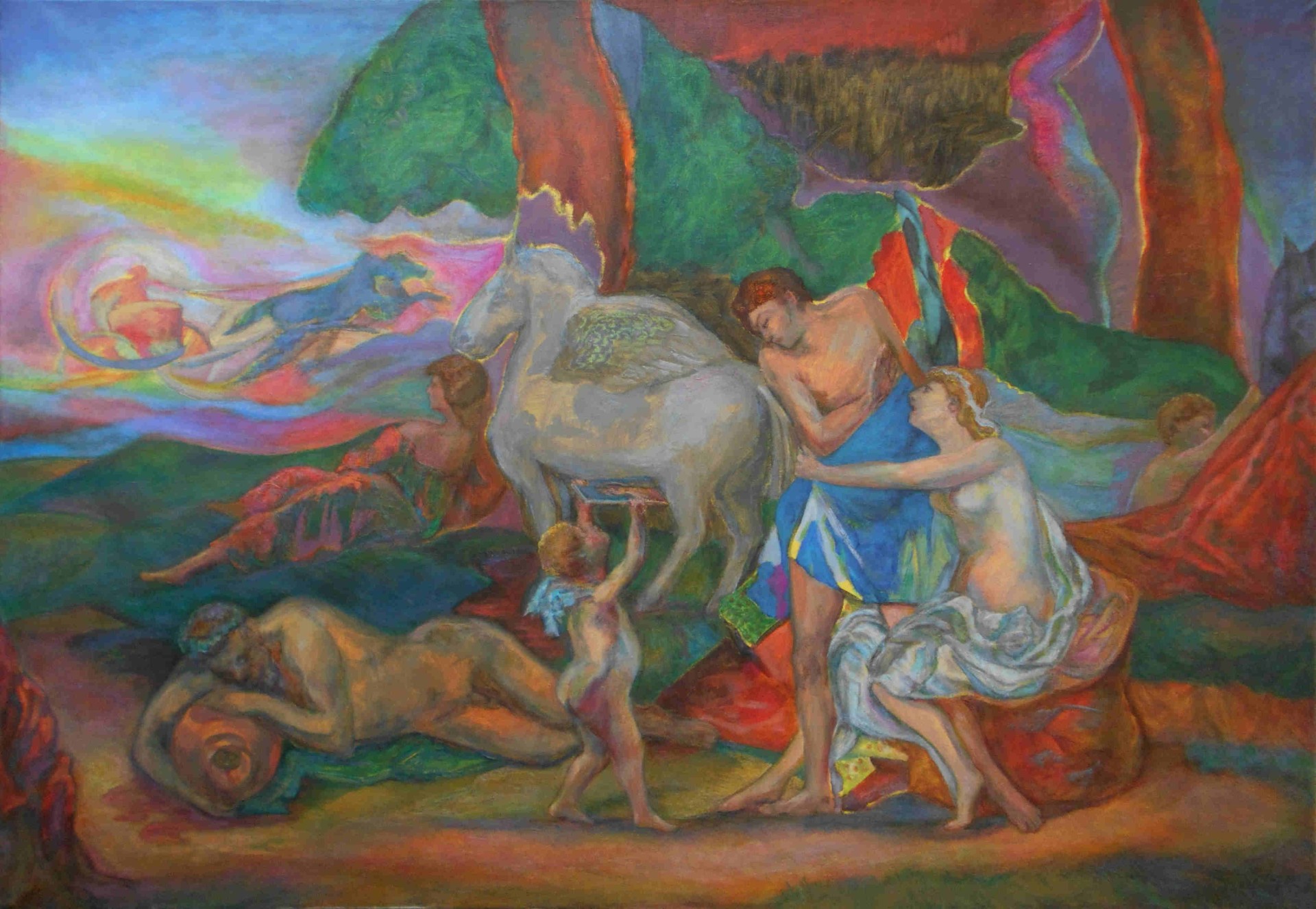 Cephalus and Aurora (after Poussin)