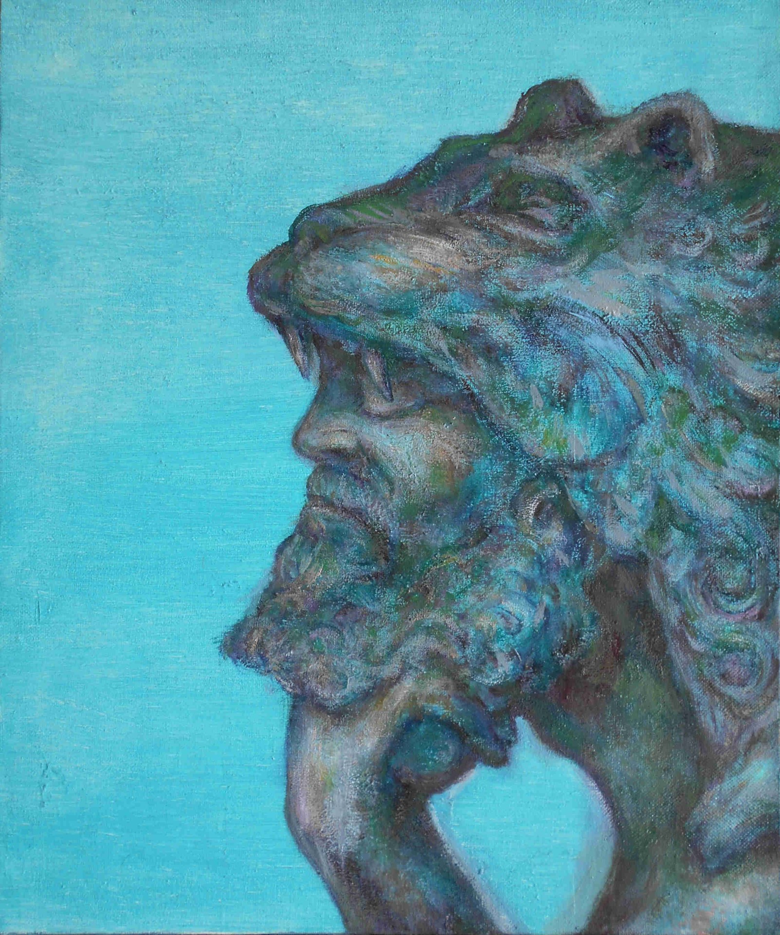 Heracles Head Blue