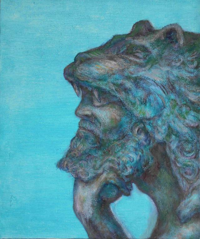 Heracles Head Blue