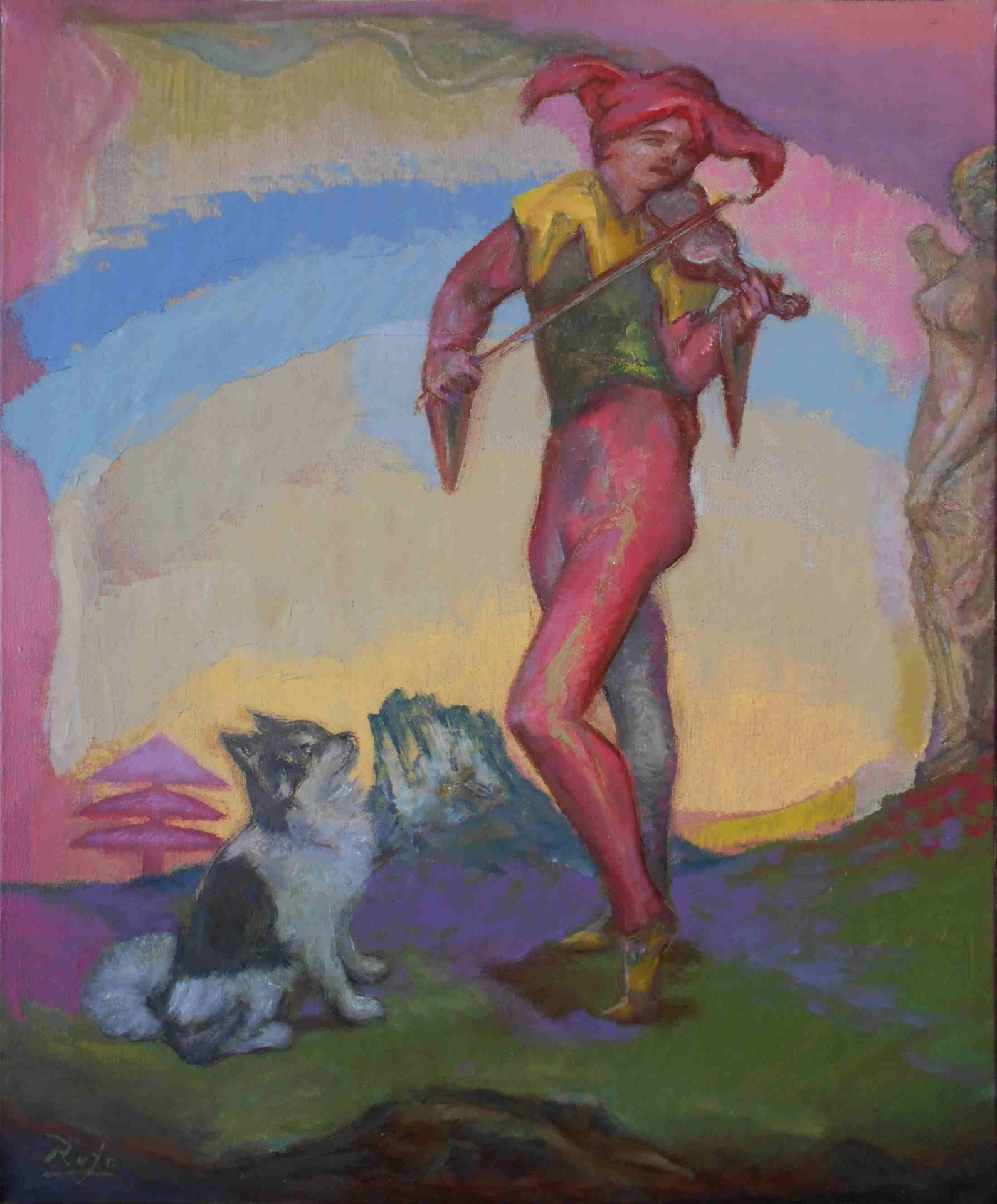 Joker and Dog