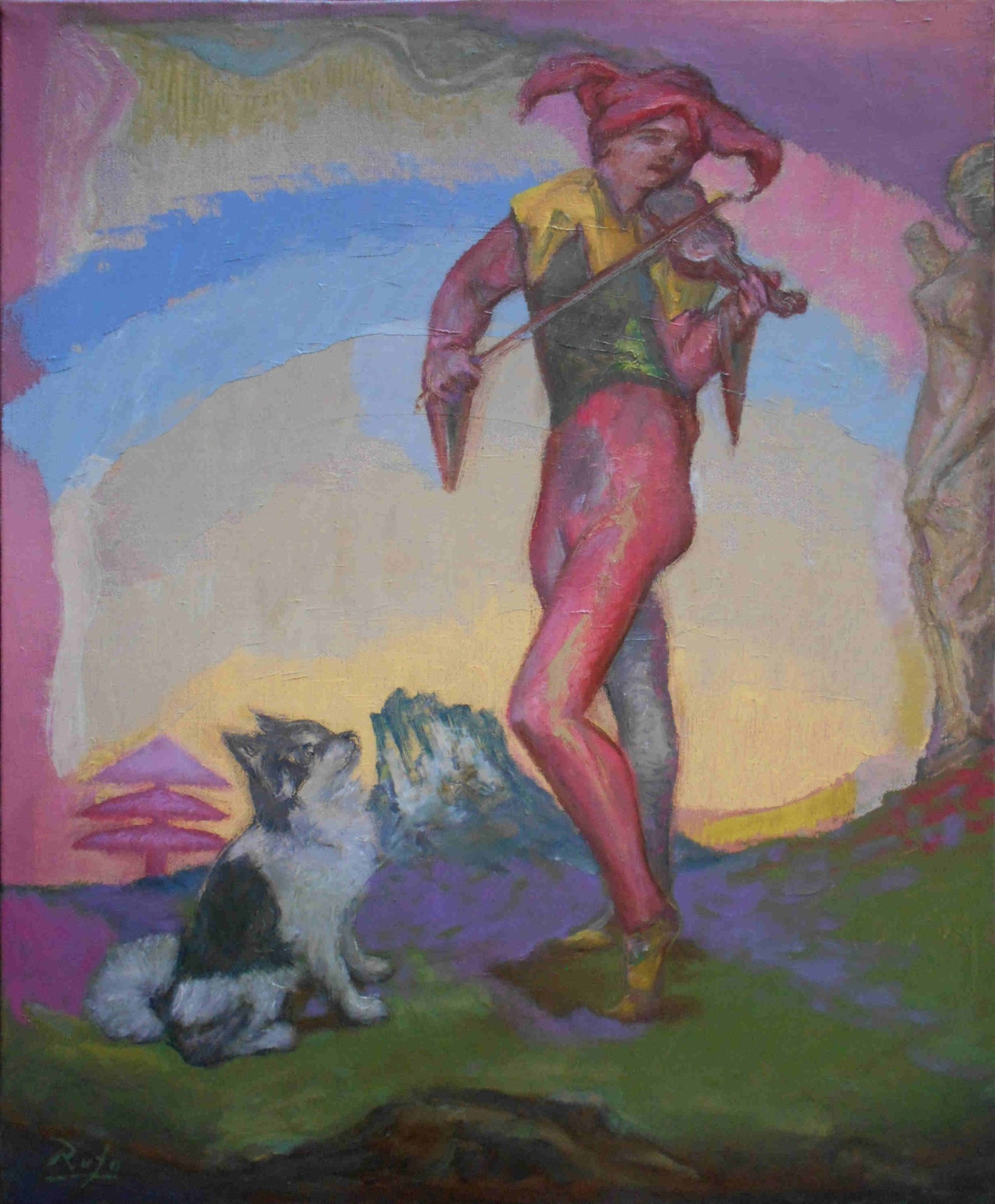 Joker and Dog