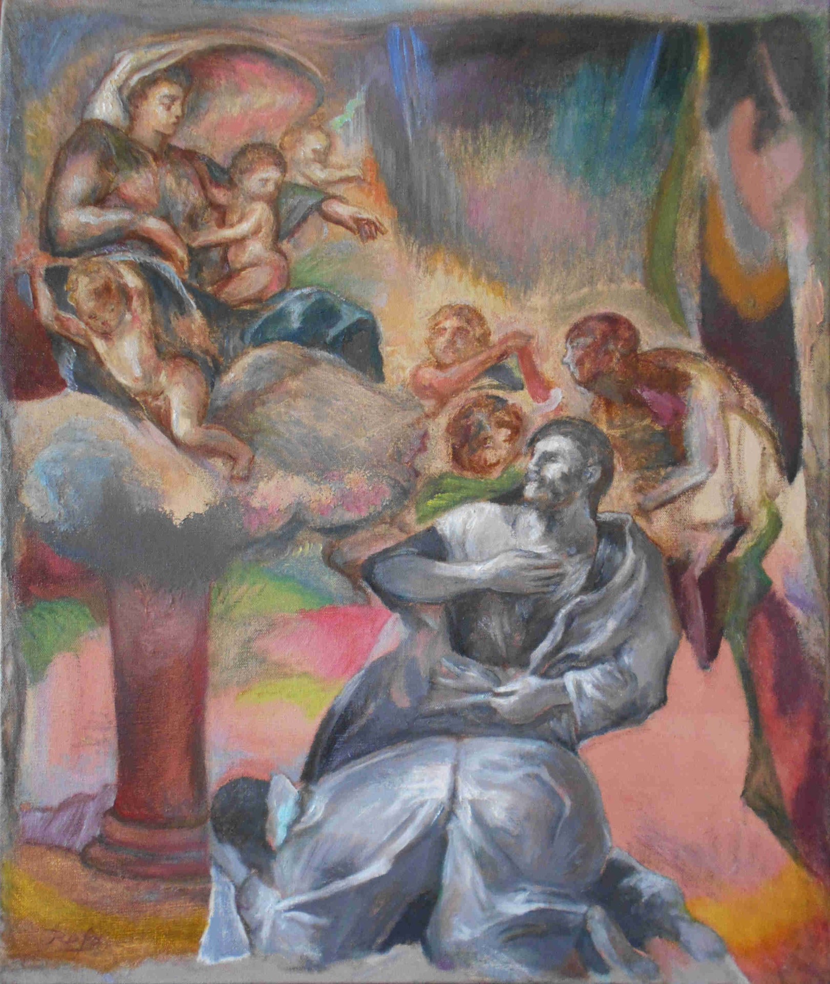Our Lady of The Pillar (after Poussin)