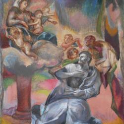 Our Lady of The Pillar (after Poussin)