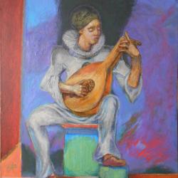 Pierrot Playing The Lute
