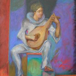 Pierrot Playing The Lute